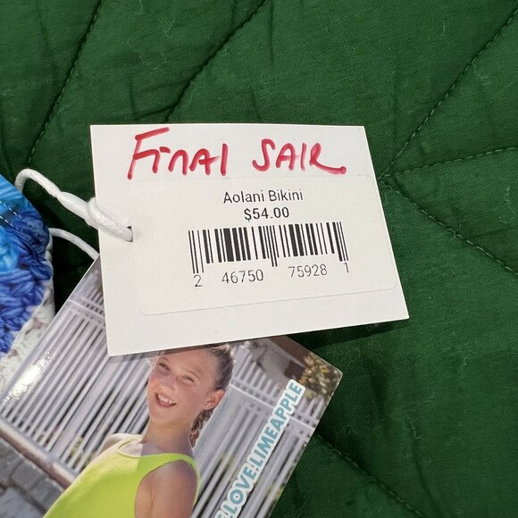 Limeapple Girls 14 Aolani Crochet Printed Two Piece Bikini Set Tankini - Picture 5 of 6